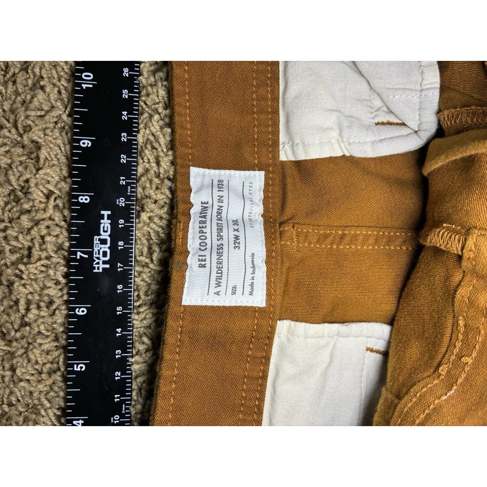 REI Cooperative Joggers Men's 32x30 Orange Double Knee Hiking Tactical Outdoor - Picture 5 of 12